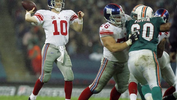 Premier match NFL à Londres : Giants contre Dolphins