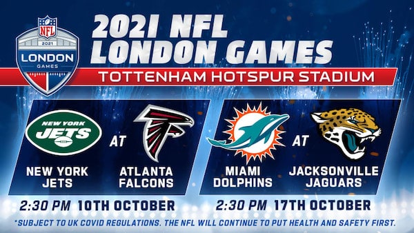 Les affiches des NFL London Games 2021