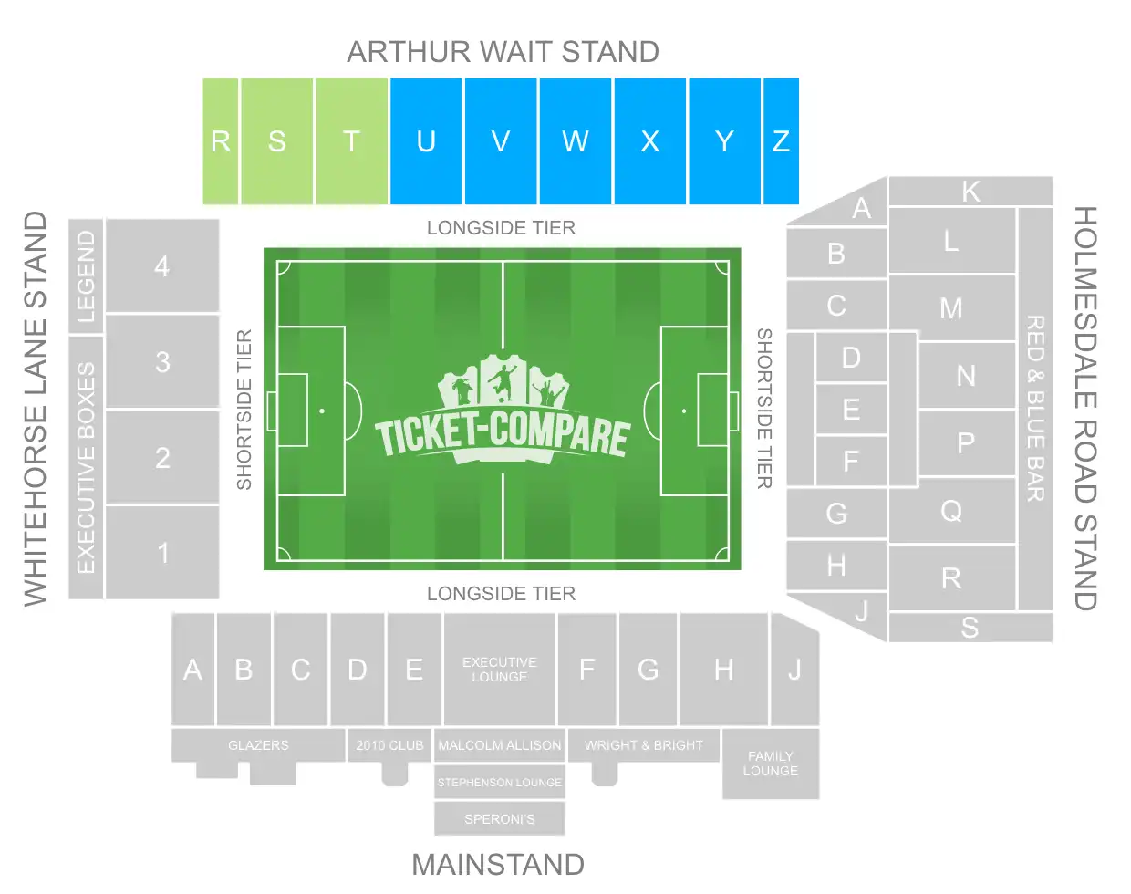 screenshot of the Selhurst Arthur Wait Stand