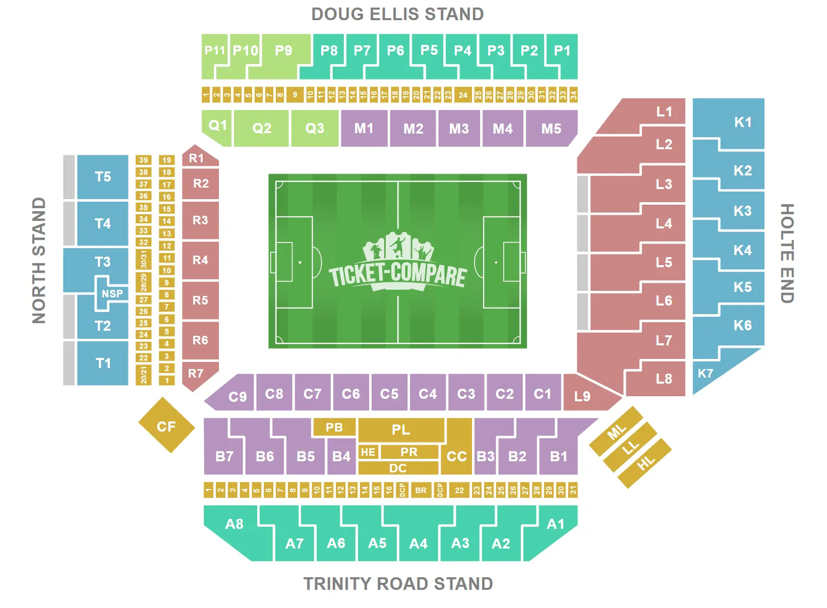 Plan de salle de Villa Park
