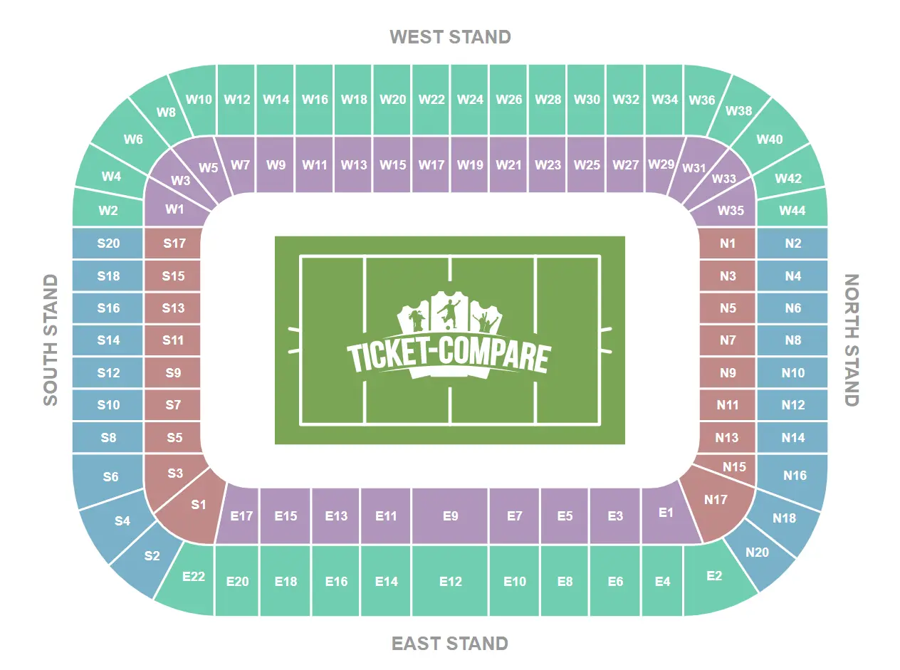 Plan de salle de Murrayfield