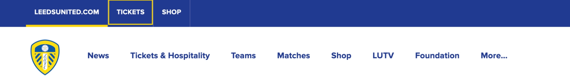 screenshot of 'Tickets' button