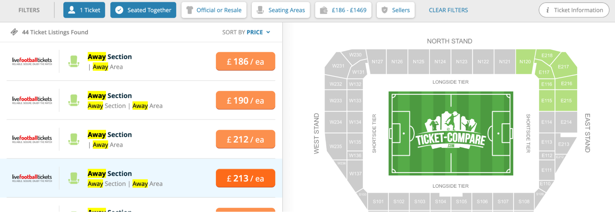 screenshot Manchester City billets extérieur
