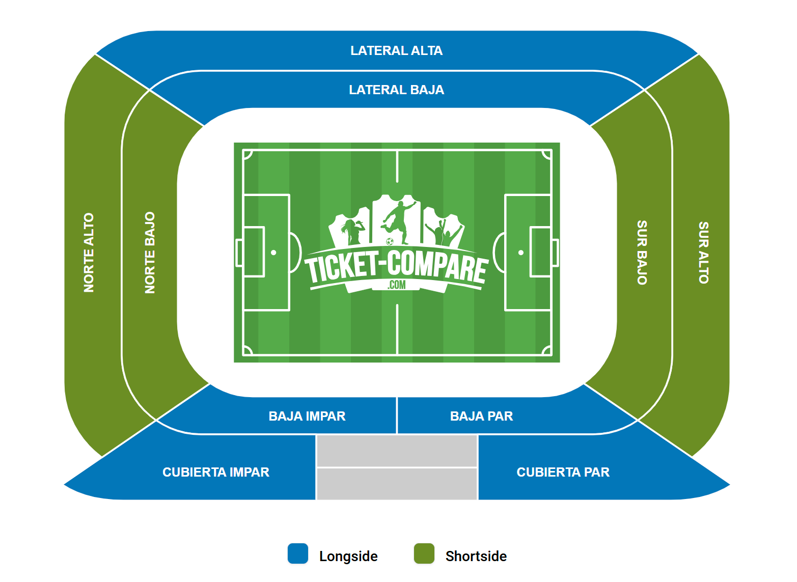 Plan de salle de Coliseum Alfonso Perez