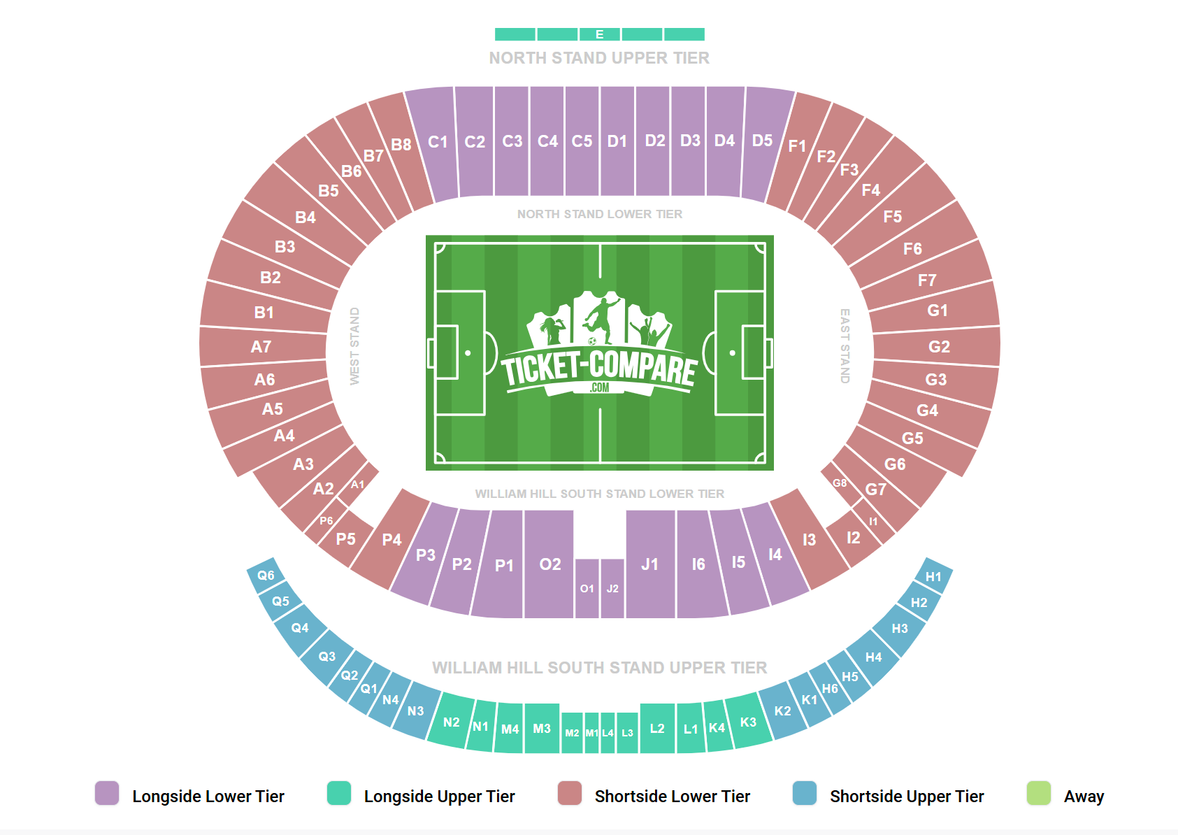 Plan de salle de Hampden Park