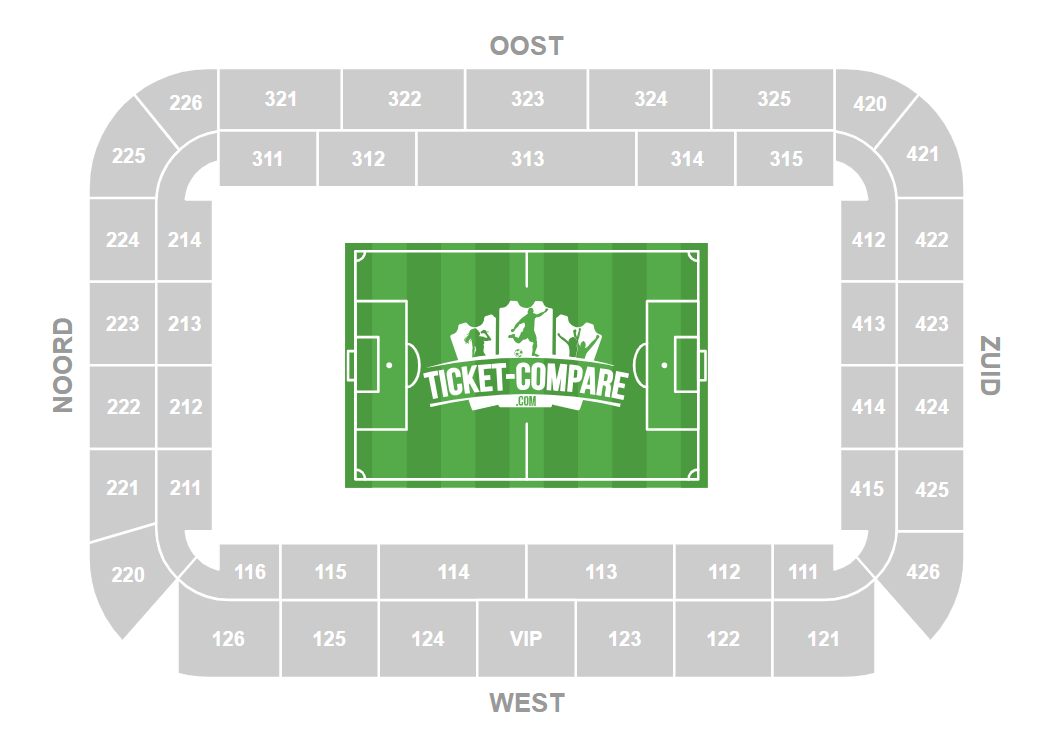Plan de salle de Jan Breydelstadion