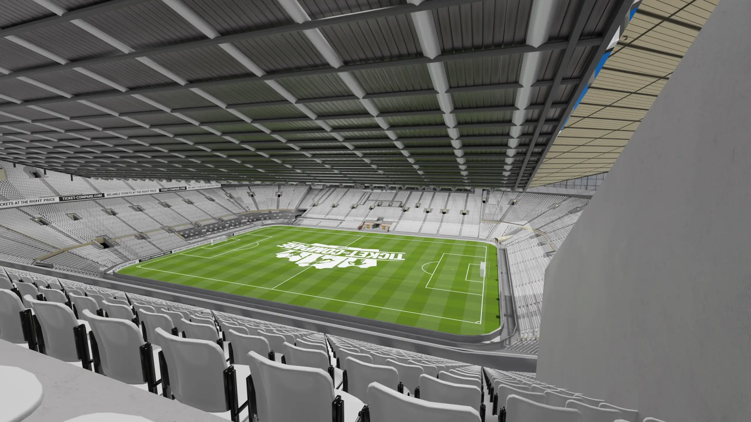 Illustartion of Old Trafford Hospitality (Block n3408) view