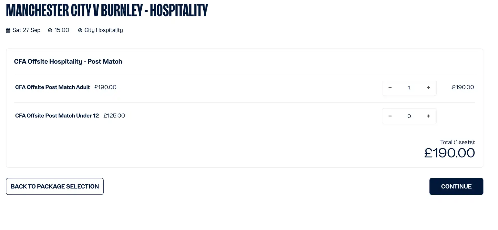 screenshot du panier