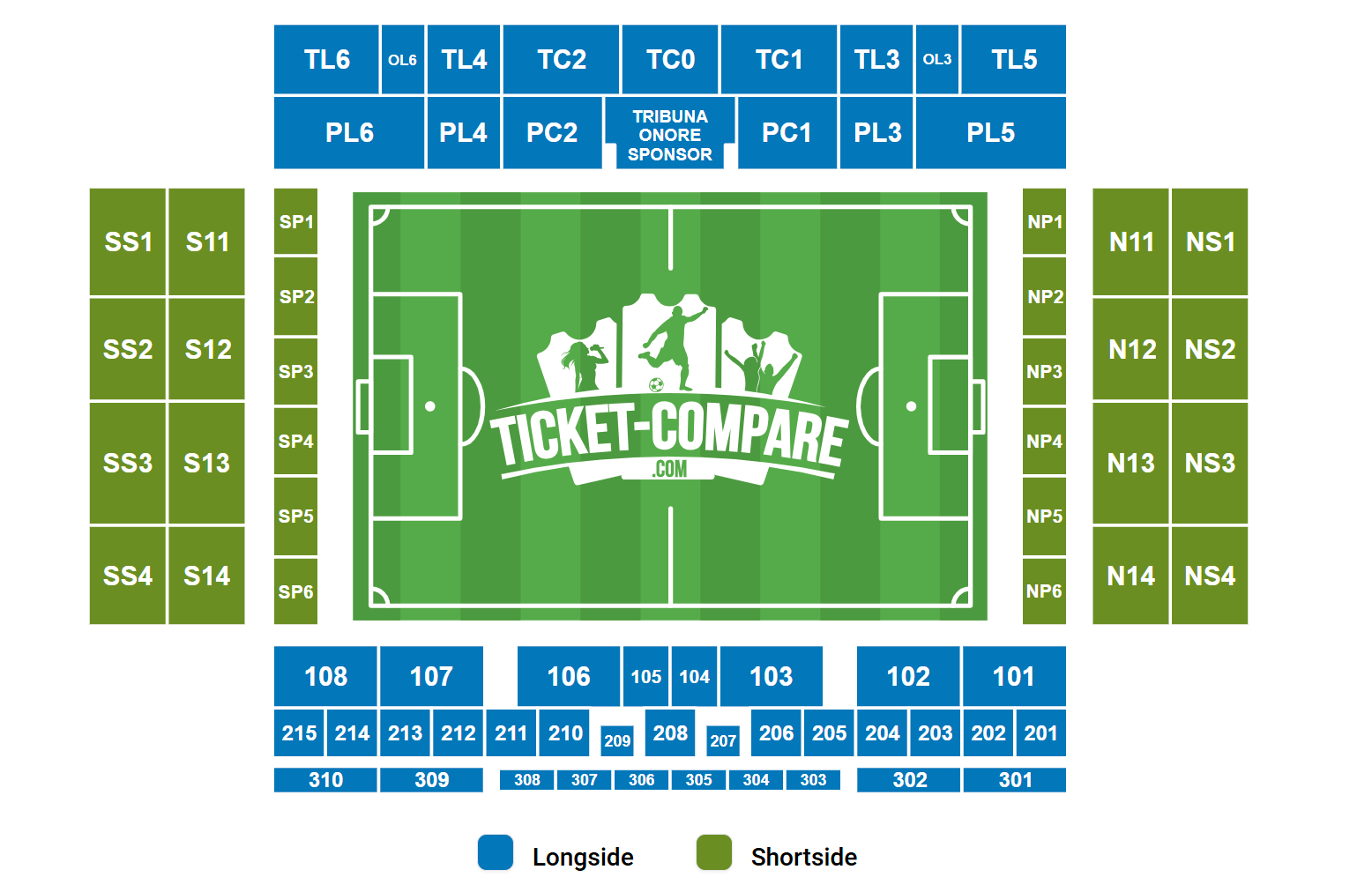 Plan de salle de Cornella-El Prat Stadium