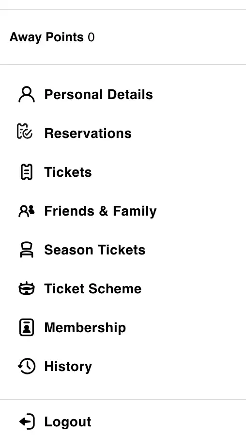 capture écran paramètres de compte