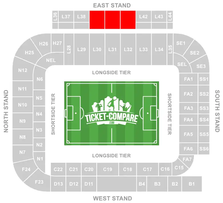 capture zone hospitalité East Stand