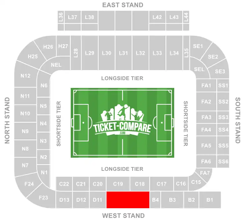 structure hospitalité West Stand