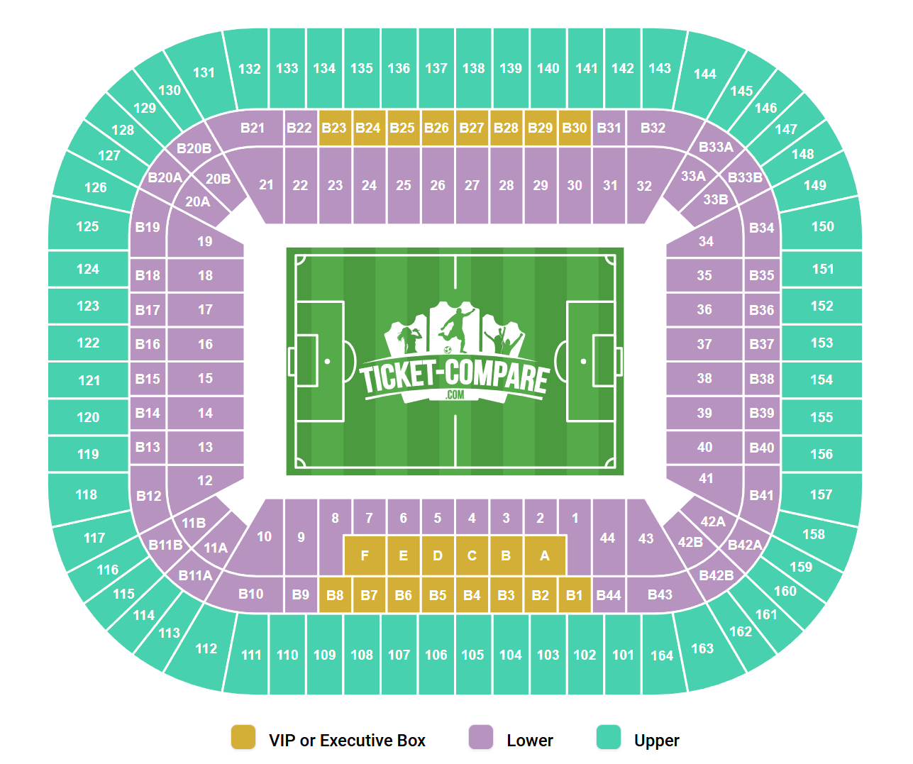 Plan de salle de Merkur Spiel-Arena