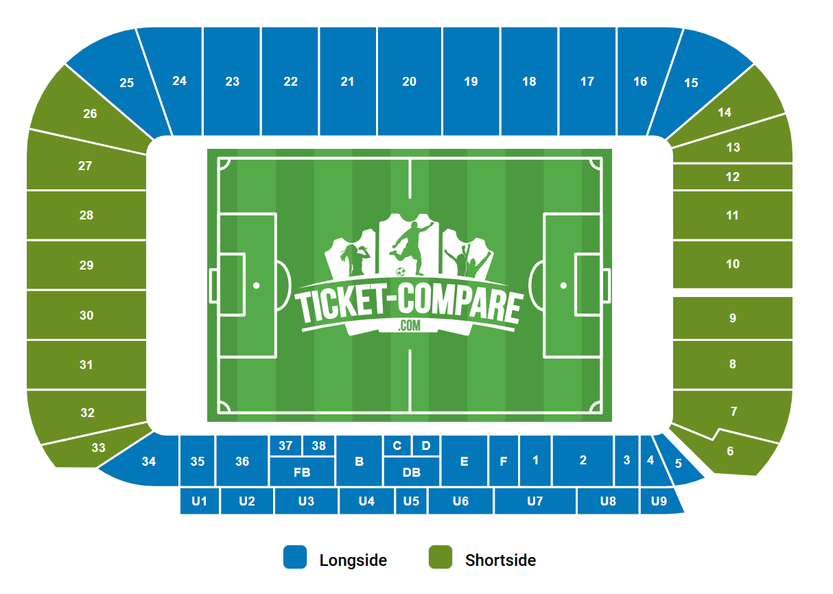 Coventry Building Society Arena Seating Plan
