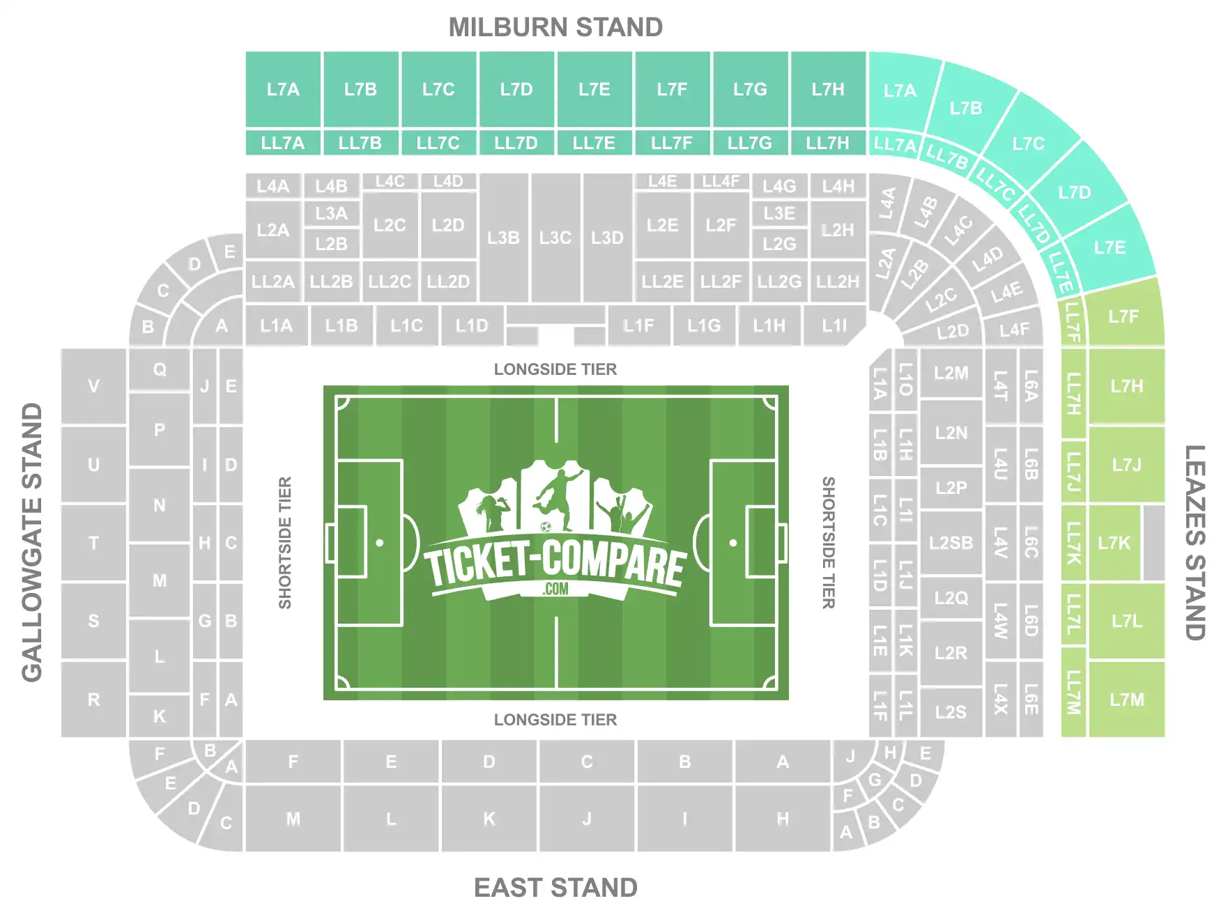 Plan St James Park Niveau 7